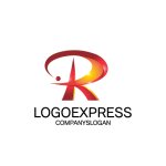 画像1: ダイナミックな「R」ロゴ (1)