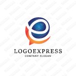 画像1: eと吹き出しの組み合わせロゴ (1)