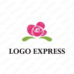 画像1: エレガントなバラのロゴ (1)