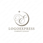 画像1: エレガントで美しいEのロゴ (1)