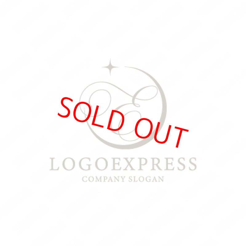 画像1: エレガントで美しいEのロゴ (1)