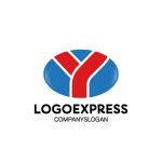 画像1: 楕円のY字ロゴ (1)