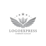 画像1: ロイヤルウィングエンブレムロゴ (1)