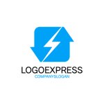 画像1: エネルギー変換と稲妻のロゴ (1)