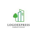 画像1: 環境に優しい不動産ロゴ (1)