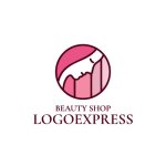 画像1: エレガントな女性の美容室のロゴ (1)