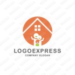 画像1: 家族と家のロゴ (1)