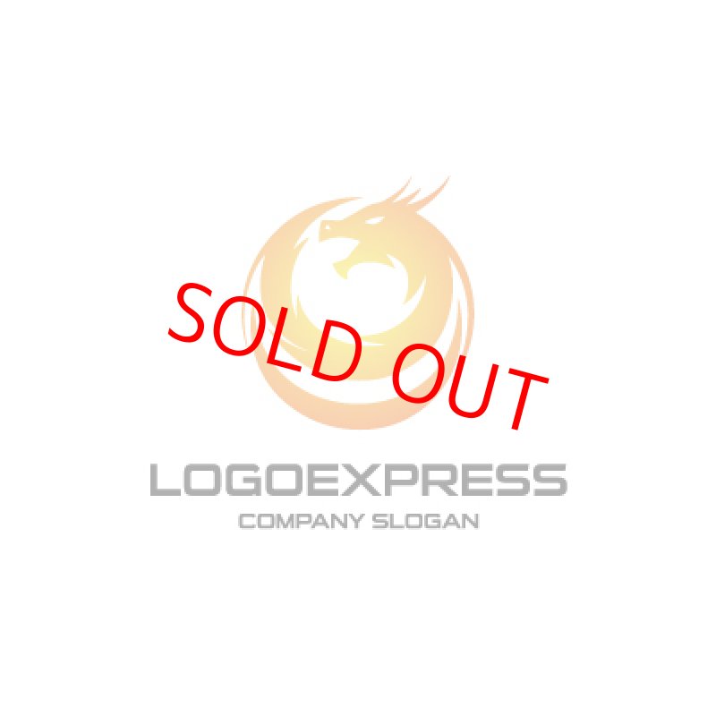 画像1: 炎の竜のロゴ (1)