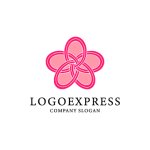 画像1: 結び目の花ロゴ (1)