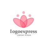 画像1: つながる花と人のロゴ (1)