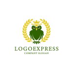 画像1: フクロウと小麦の冠のロゴ (1)