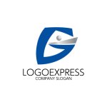 画像1: 未来的なGをモチーフにしたロゴ (1)