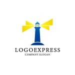 画像1: 導きを示す灯台のロゴ (1)