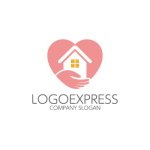 画像1: 愛と住宅のロゴ (1)