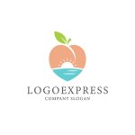 画像1: 桃の楽園ロゴ (1)