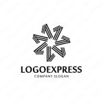 画像1: 1幾何学模様のロゴ (1)