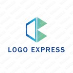 画像1: 幾何学的な O と B のロゴ (1)