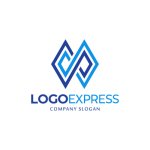 画像1: 幾何学的な無限ループのロゴ (1)