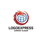 画像1: 地球を守るドラゴンのロゴ (1)