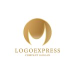 画像1: 金色の球体とMロゴ (1)