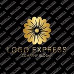 画像1: ゴージャスな花のロゴ (1)