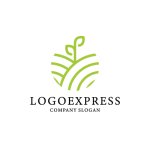 画像1: 緑の芽のロゴ (1)