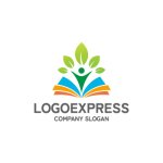 画像1: 知識の成長と人のロゴ (1)