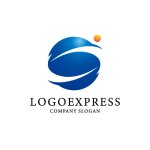 画像1: グローバルなS字と未来を指し示すロゴ (1)