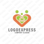 画像1: ハートと家族のロゴ (1)