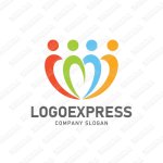 画像1: 人々とハートのつながりを感じられるロゴ (1)