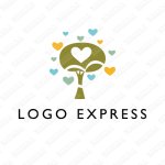 画像1: 木のハートのロゴ (1)