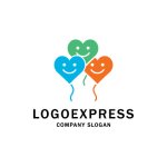 画像1: バルーンハートロゴ (1)