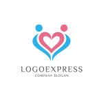 画像1: ハート型のロゴ (1)