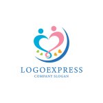 画像1: ハートと愛のロゴ (1)