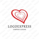 画像1: 複数のハートのロゴ (1)