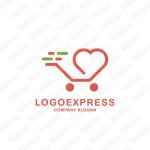 画像1: ハートカートのロゴ (1)