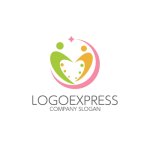 画像1: つながりハートの人々ロゴ (1)