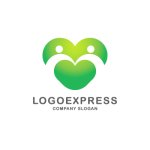 画像1: ハートで繋がる人々のロゴ (1)