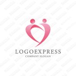 画像1: ハートと人のロゴ (1)