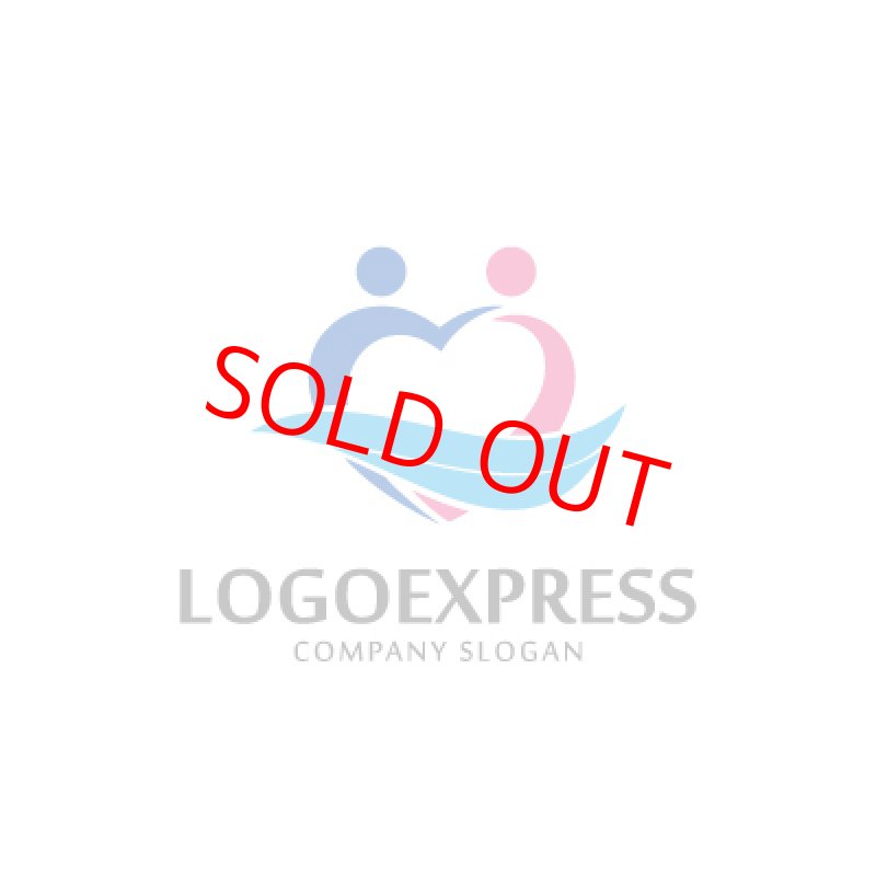 画像1: ハートと人の繋がりロゴ (1)