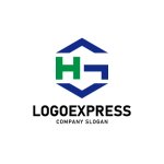 画像1: 六角形とHGのロゴ (1)