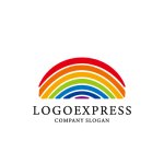 画像1: 虹色架け橋希望ロゴ (1)