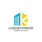 画像1: 家のような形のMKロゴ (1)