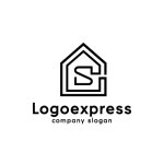 画像1: 「S」と家を組み合わせたロゴ (1)