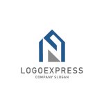 画像1: "N"と家を組み合わせたロゴ (1)