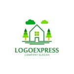 画像1: 自然豊かな家のロゴ (1)