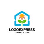 画像1: 環境に優しい家のロゴ (1)