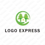 画像1: 家と自然のロゴ (1)