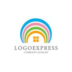 画像1: 虹の架かる家のロゴ (1)