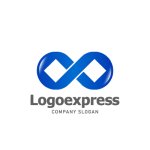 画像1: 無限大のループのロゴ (1)